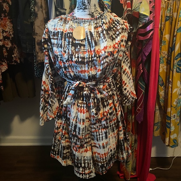 Boho Tye Dye Romper by Thread Story - Picture 2 of 4